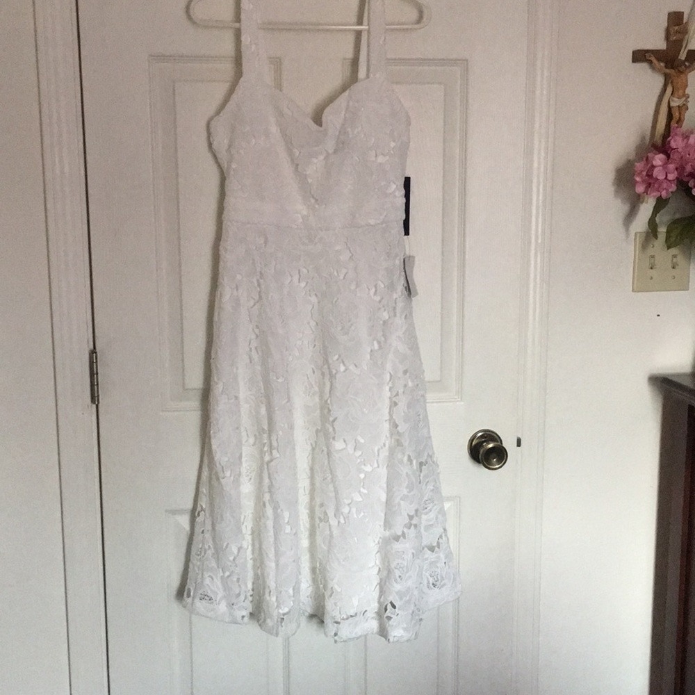 White lace dress!